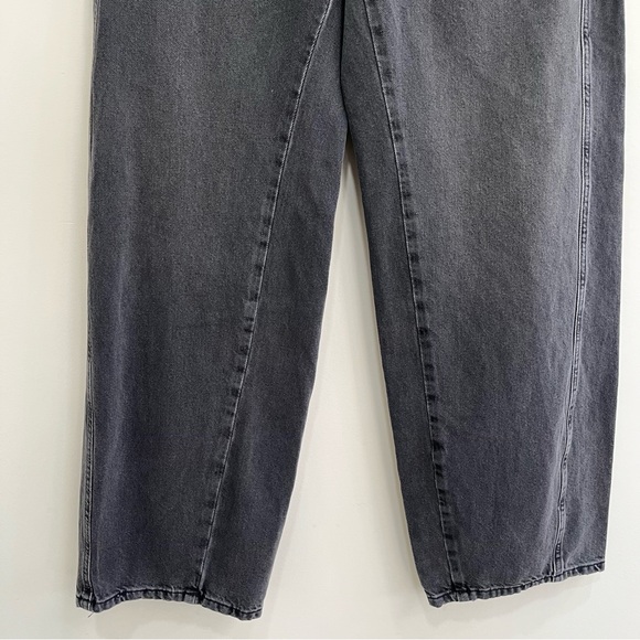 We the free Aster Straight Leg Jeans Barrel Leg in Asteroid Washed Black Size 30 - Picture 12 of 16
